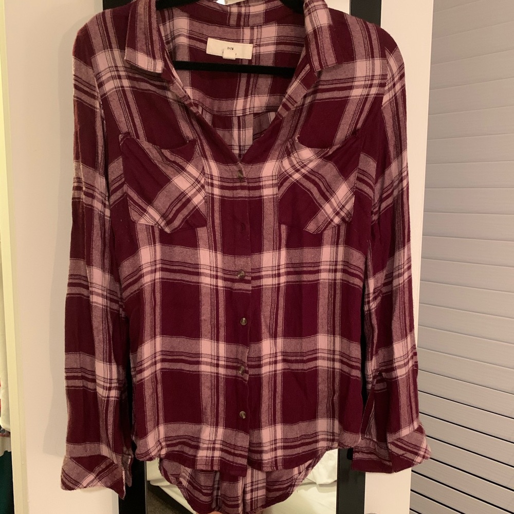 Burgundy Plaid Flannel